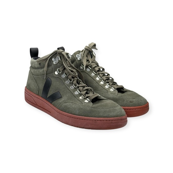 VEJA ★ Roraima High Top Sneaker ★ Olive Suede ★ 43 EU 10 ★ Ecological Fair Trade - Picture 10 of 16